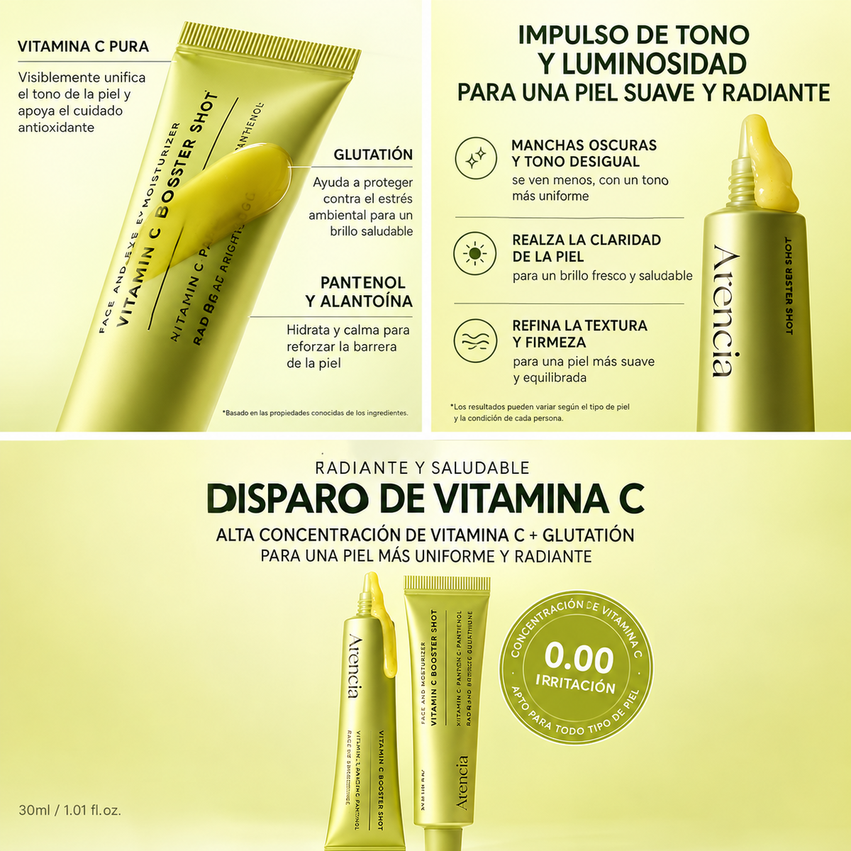Arencia Booster Facial de Vitamina C Arencia